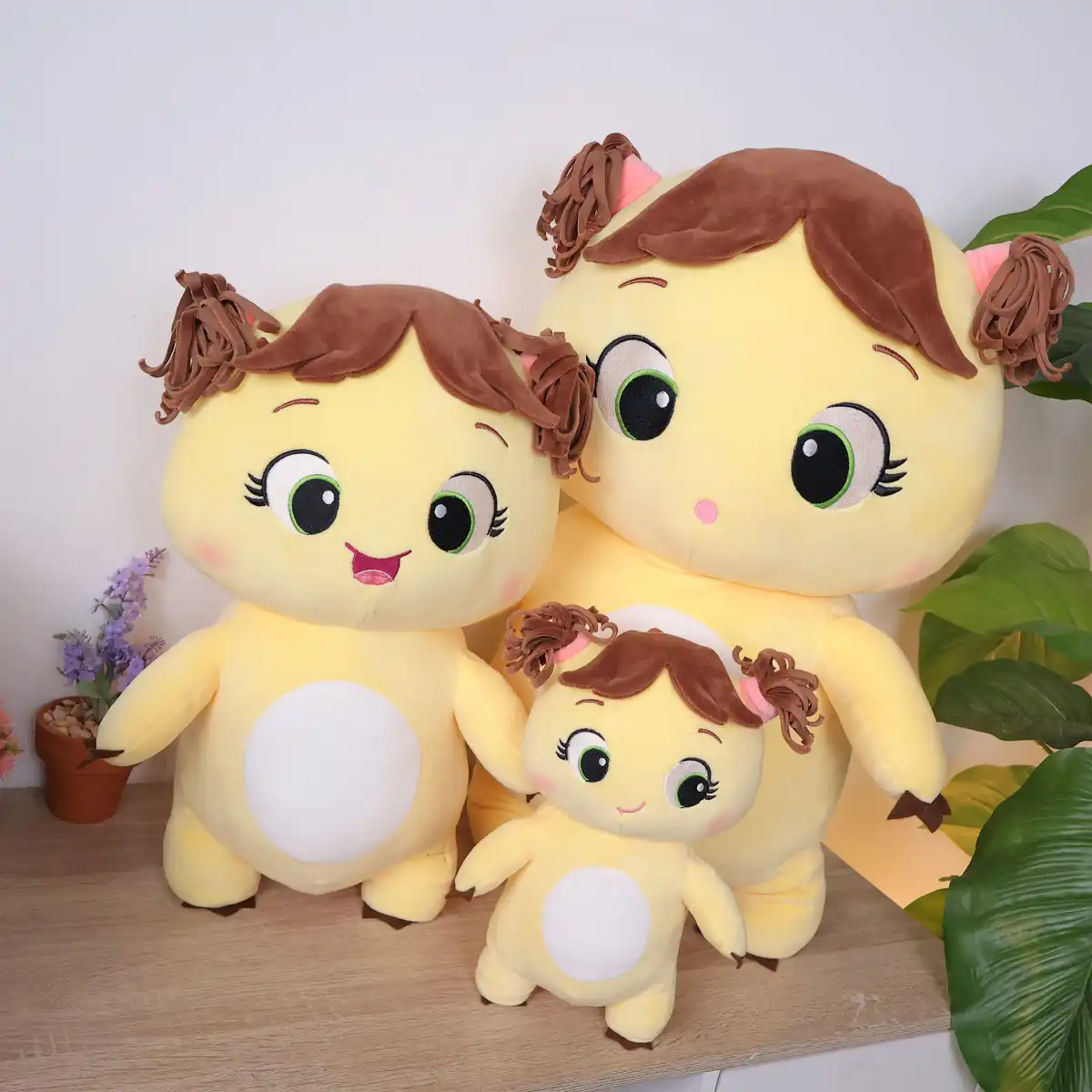 ISTANA BONEKA Dino Kuning Dona with Hair Kuncir Rambut Dinosaurus Lucu Yellow Don Don Cewek Mainan Anak Hadiah Ulang Tahun Anniversary