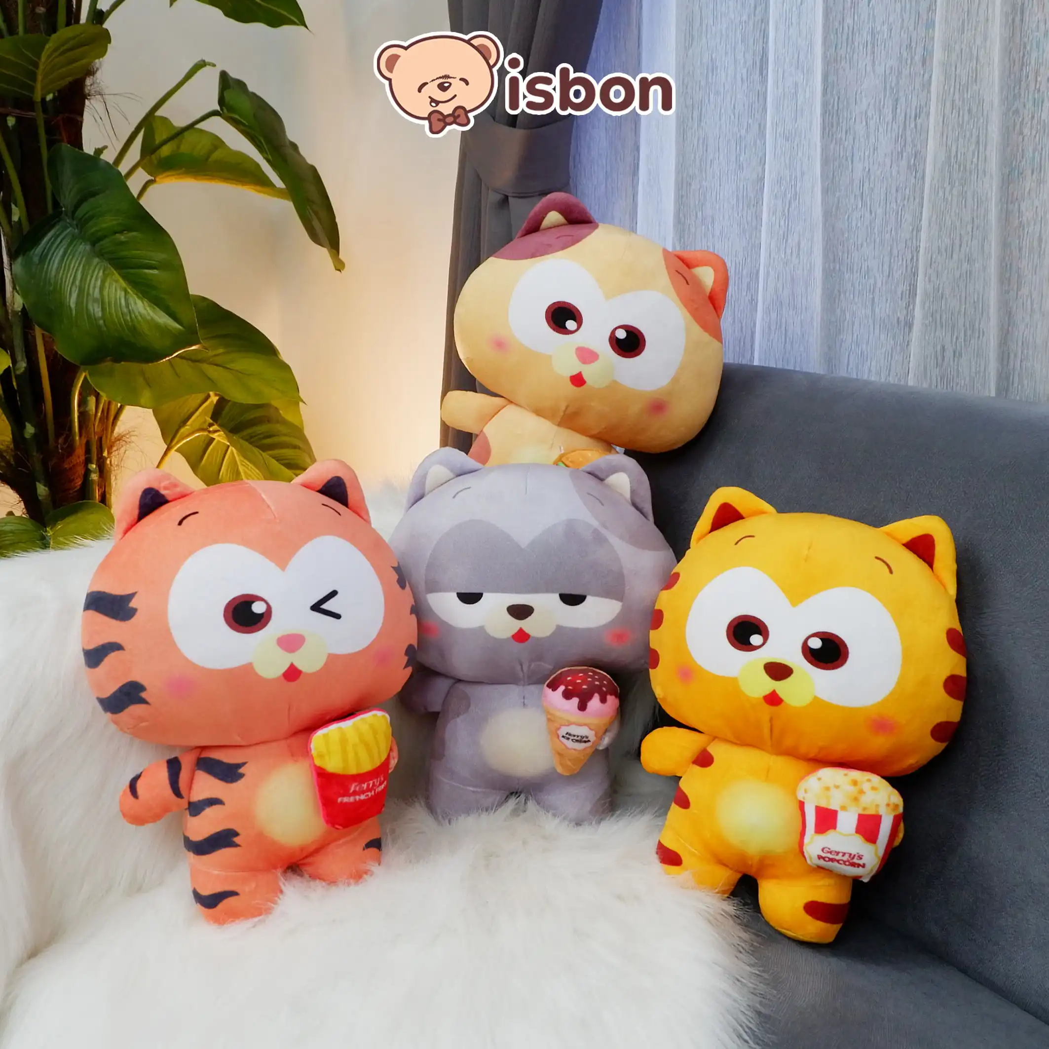 ISTANA BONEKA Kucing Gerry Cat Orange Lucu Empuk Mainan Anak Hadiah Ulang Tahun Premium Spesial