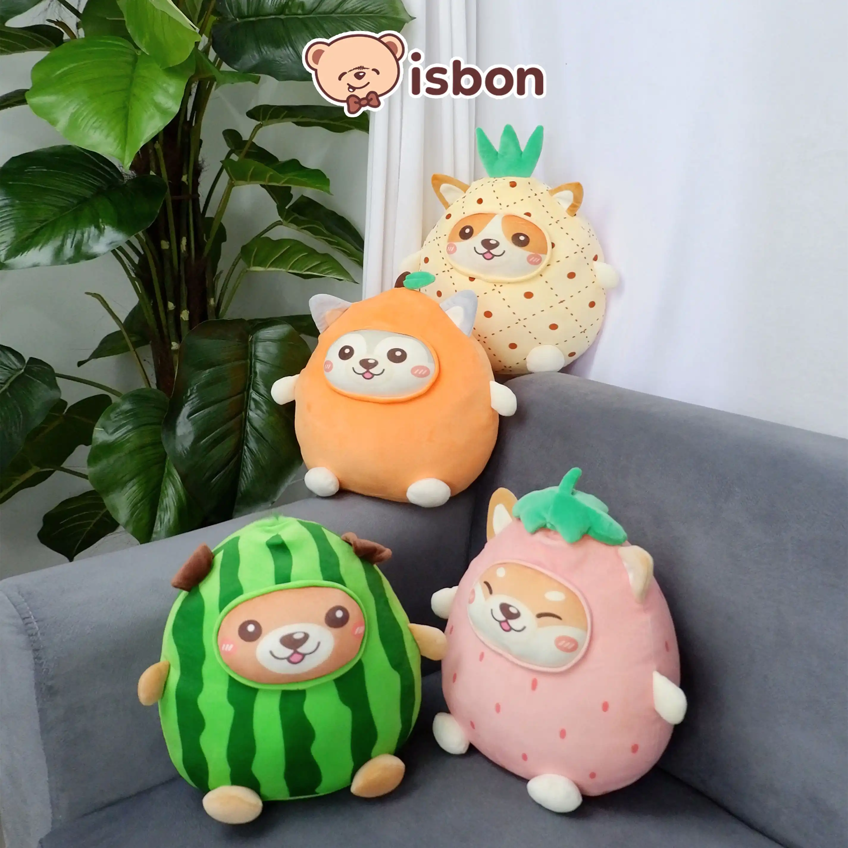 ISTANA BONEKA Buah Fruty Animal Bulat Karakter Hewan