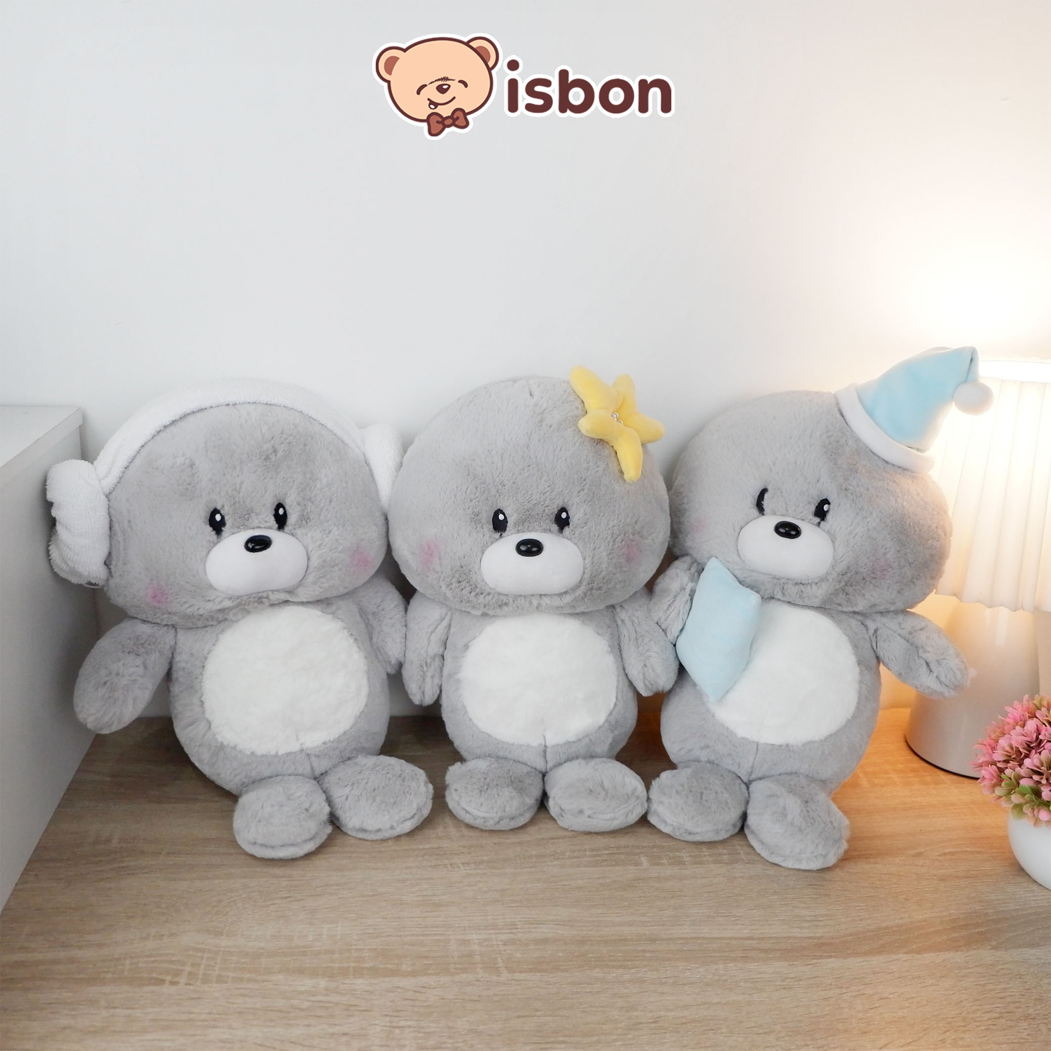 ISTANA BONEKA Anjing Laut Berdiri Grey Seal With Aksesoris Lucu dikepala Mainan Anak Hadiah Spesial