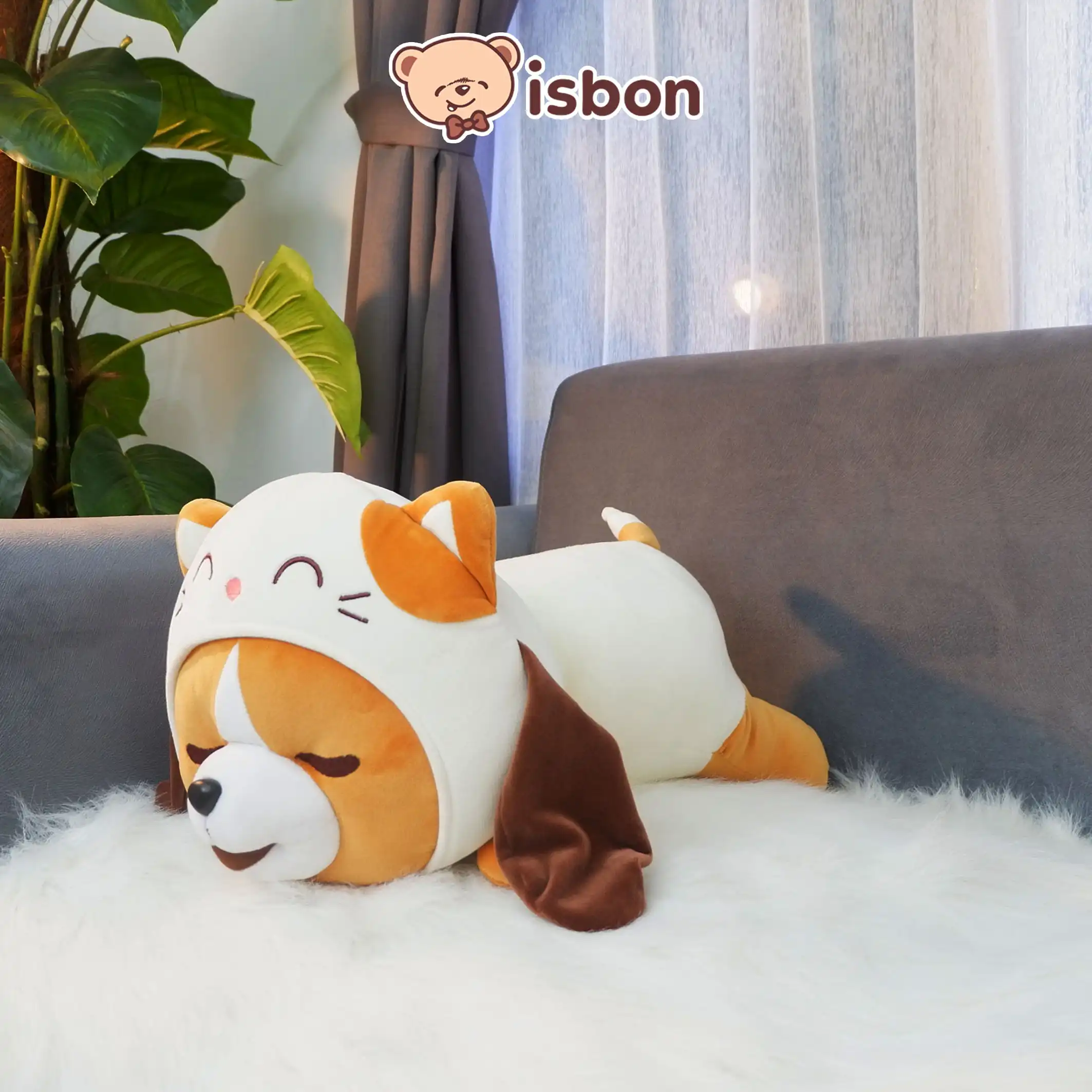 ISTANA BONEKA Guling Tidur Bolster Hood With Baju Karakter Hewan Lucu Mainan Anak Hadiah Ulang Tahun Spesial Premium Boney Bonita Scoopy Bao Bei
