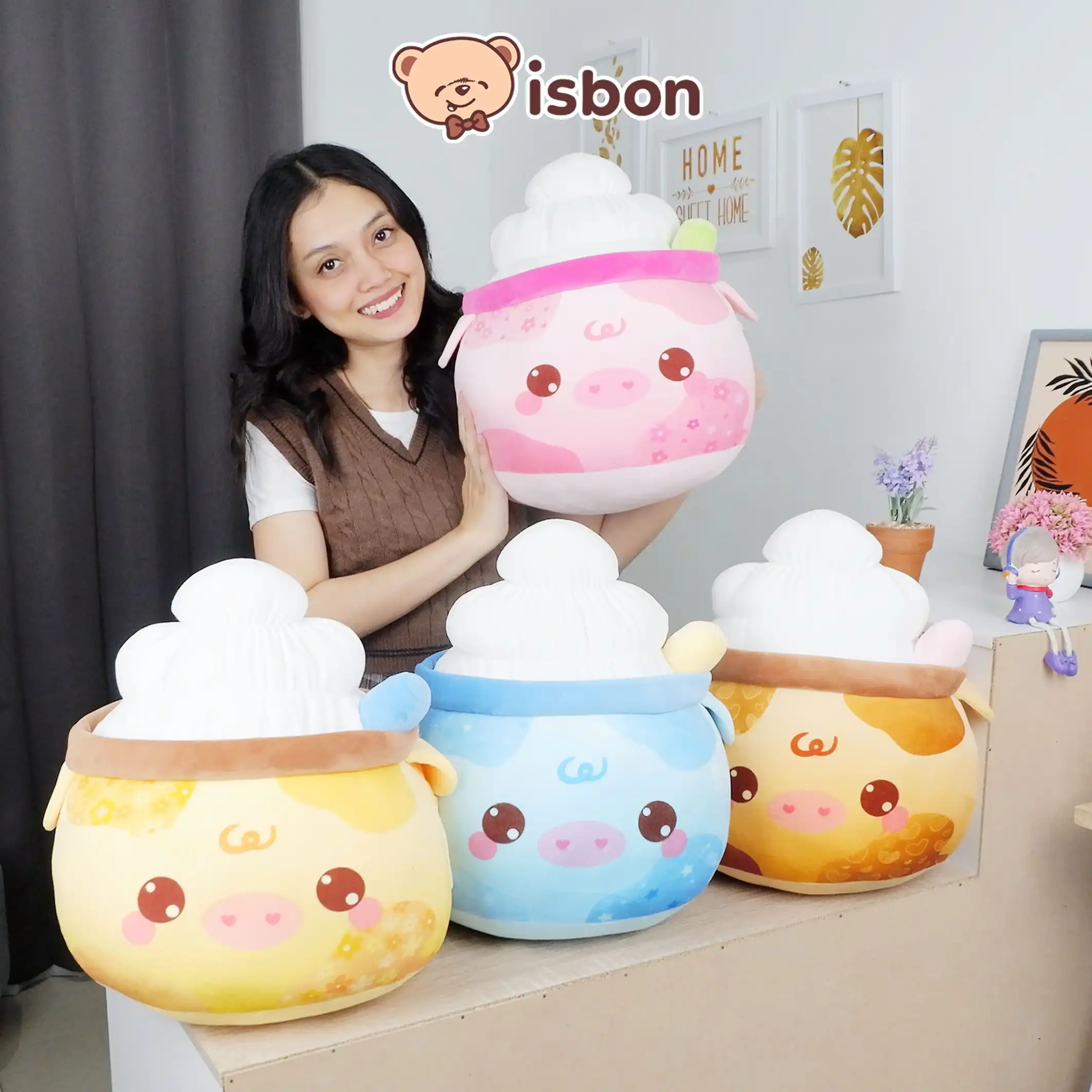 ISTANA BONEKA Penghangat Tangan Minuman Moo Shake Nap Cushion Warmer Untuk Cuaca Dingin