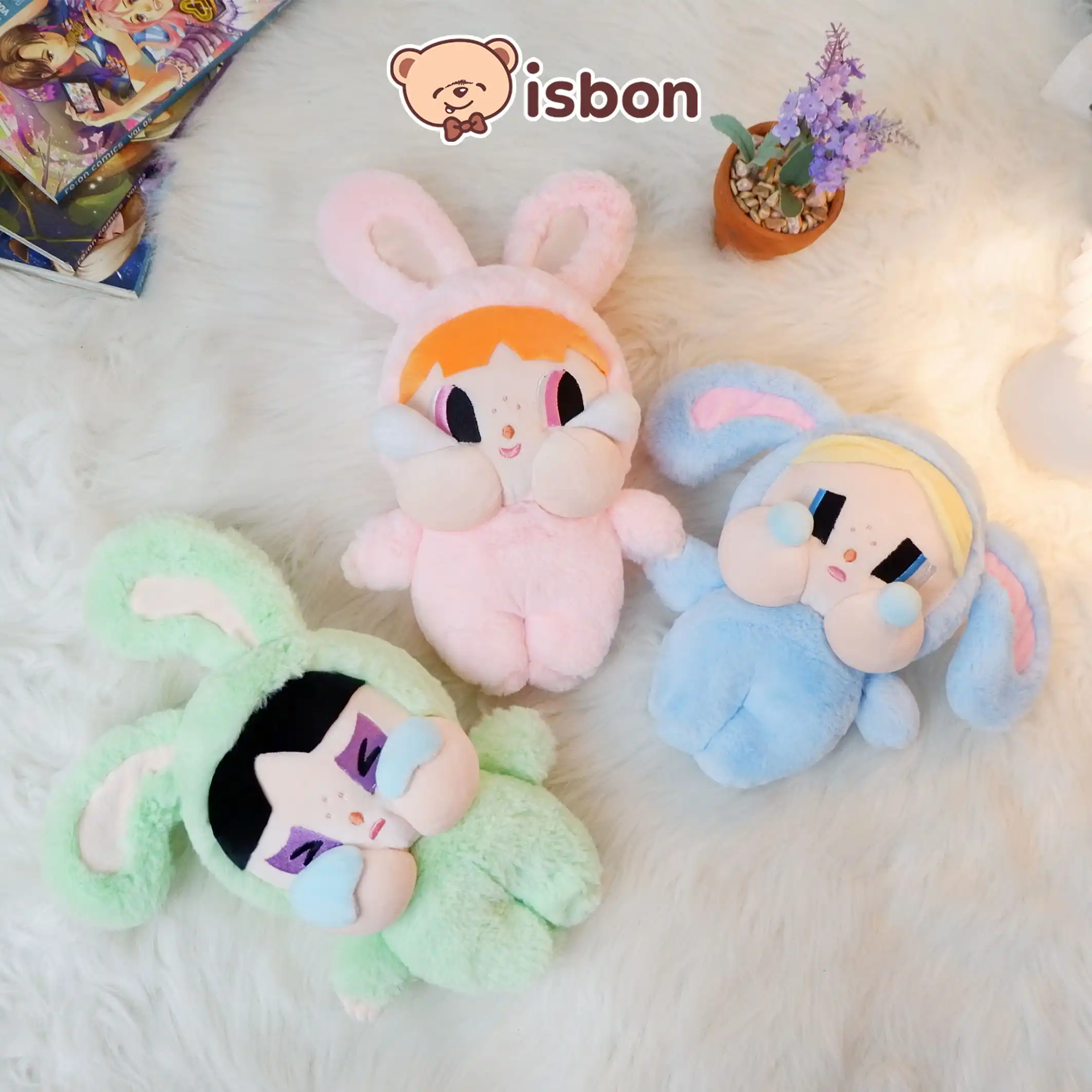 ISTANA BONEKA Mini STD Cry With Hoodie Bunny Air Mata Mainan Anak Cowok Cewek Hadiah Ulang Tahun Spesial Bahan Lembut Premium