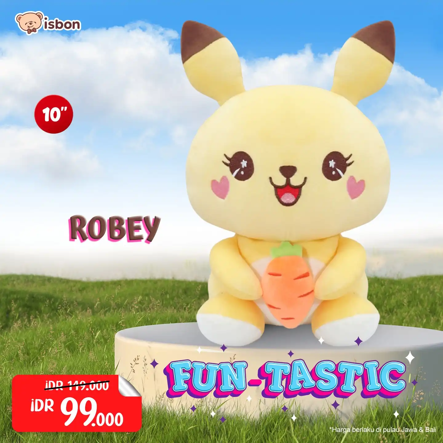 ISTANA BONEKA Pika Pika Smile Robey With Carrot Wortel FunTastic