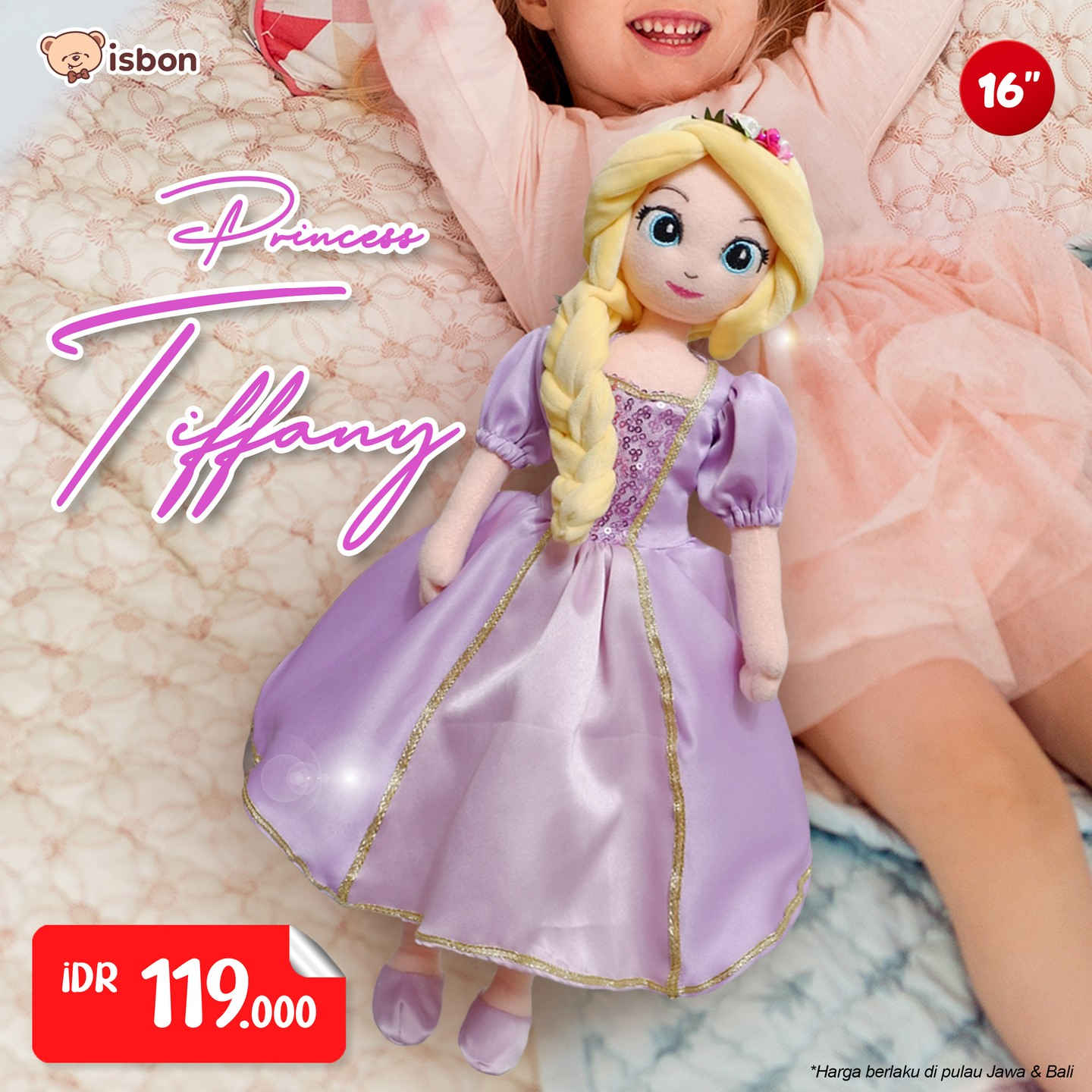 ISTANA BONEKA Princess TIFANNY Ungu 