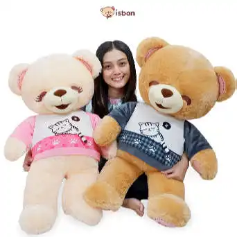 ISTANA BONEKA Beruang Teddy Bear STD Boney Bonita 78cm With Kaos Motif Kucing 