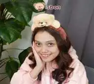 ISTANA BONEKA Bando Bandana Lucu Dewasa Karakter Motif Beruang Boney Bonita Anak Kado Ulang Tahun Spesial Premium