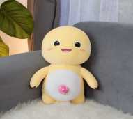 ISTANA BONEKA Dino Kuning with Strawberry Pusar Lucu Mainan Anak 13in Yellow Dino Don Don Mini Cowo Cewe Hadiah Spesial Ulang Tahun