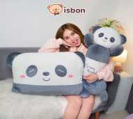 ISTANA BONEKA Bantal Guling Jumbo Kepala Panda Tidur Lucu Bantal Tidur Hiasan Ruang Tamu Hadiah Spesial
