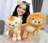 ISTANA BONEKA Floopy Jungle Lion and Tiger Wild Animal Hadiah Anak Bayi