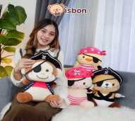 ISTANA BONEKA Sit Pirates Bajak Laut Hewan Imut Bebek Monyet Mainan Anak Cowok Cewek Petualang Halus Lembut Pig Cat